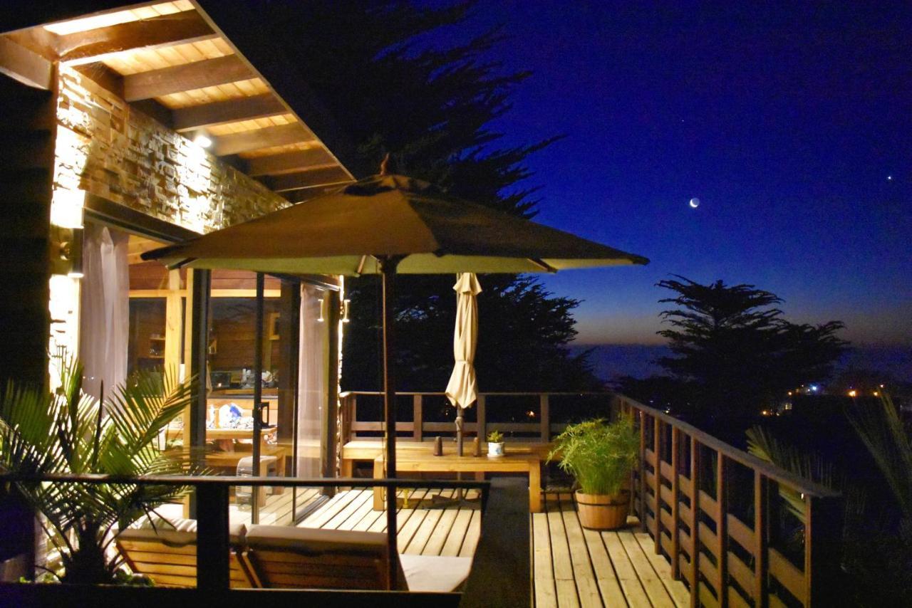 ---- Escapada De Lujo Para Dos ---- Casa Boutique Privada - Vistas Al Oceano - Parrilla Y Fogon En Quincho Privado - Insumos Desayuno - Tu Estadia Incluye Gratis 1 Sesion De Hidromasaje & Cromoterapia Bajo Las Estrellas En Jacuzzi Privado (Adults Onl Pichilemu Luaran gambar