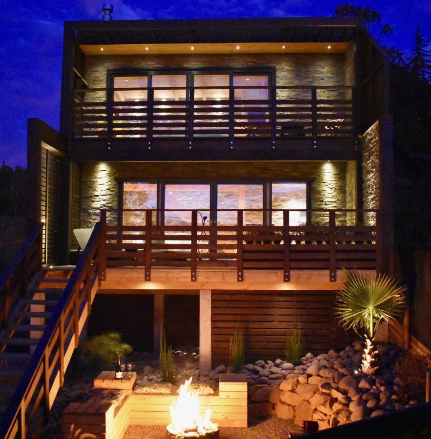 ---- Escapada De Lujo Para Dos ---- Casa Boutique Privada - Vistas Al Oceano - Parrilla Y Fogon En Quincho Privado - Insumos Desayuno - Tu Estadia Incluye Gratis 1 Sesion De Hidromasaje & Cromoterapia Bajo Las Estrellas En Jacuzzi Privado (Adults Onl Pichilemu Luaran gambar