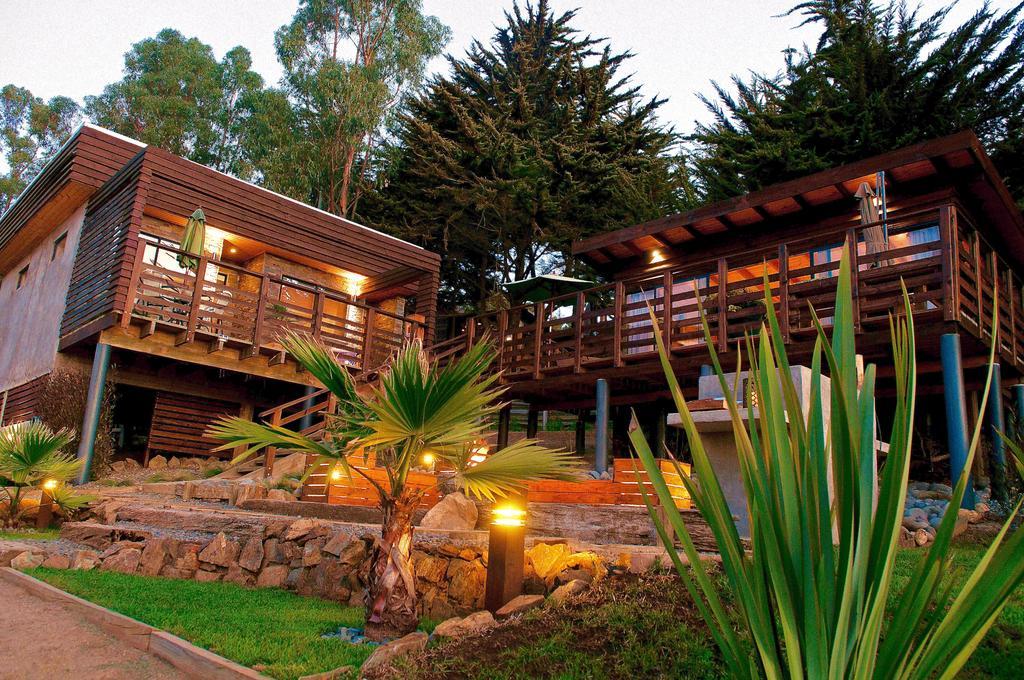 ---- Escapada De Lujo Para Dos ---- Casa Boutique Privada - Vistas Al Oceano - Parrilla Y Fogon En Quincho Privado - Insumos Desayuno - Tu Estadia Incluye Gratis 1 Sesion De Hidromasaje & Cromoterapia Bajo Las Estrellas En Jacuzzi Privado (Adults Onl Pichilemu Luaran gambar